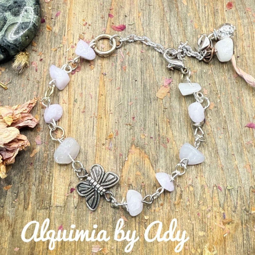 Alquimia jade and Silver Charm Bracelet